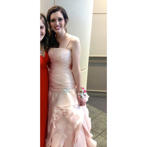 Light Pink Rose Cut Dress - Picture 2 of 6